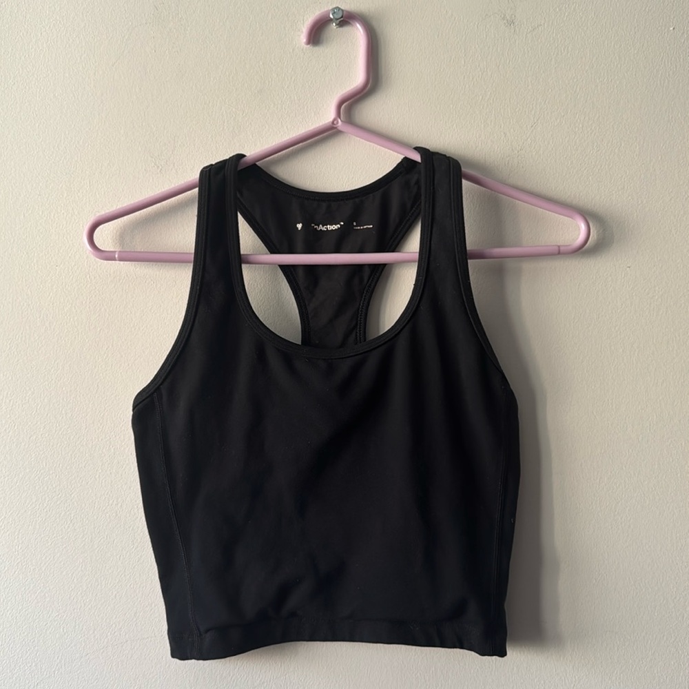 TNAction Black Sports Bra Tank Top in Size Small